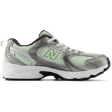 New Balance Dark Silver Metallic New Balance 530 Kids Bungee Lace