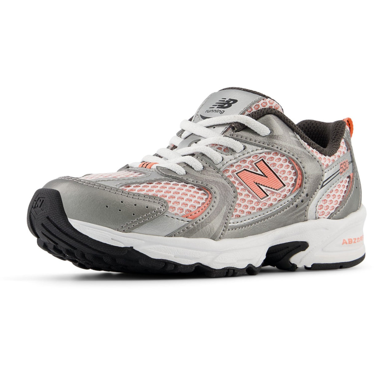 New Balance Dark Silver Metallic New Balance 530 Kids Bungee Lace