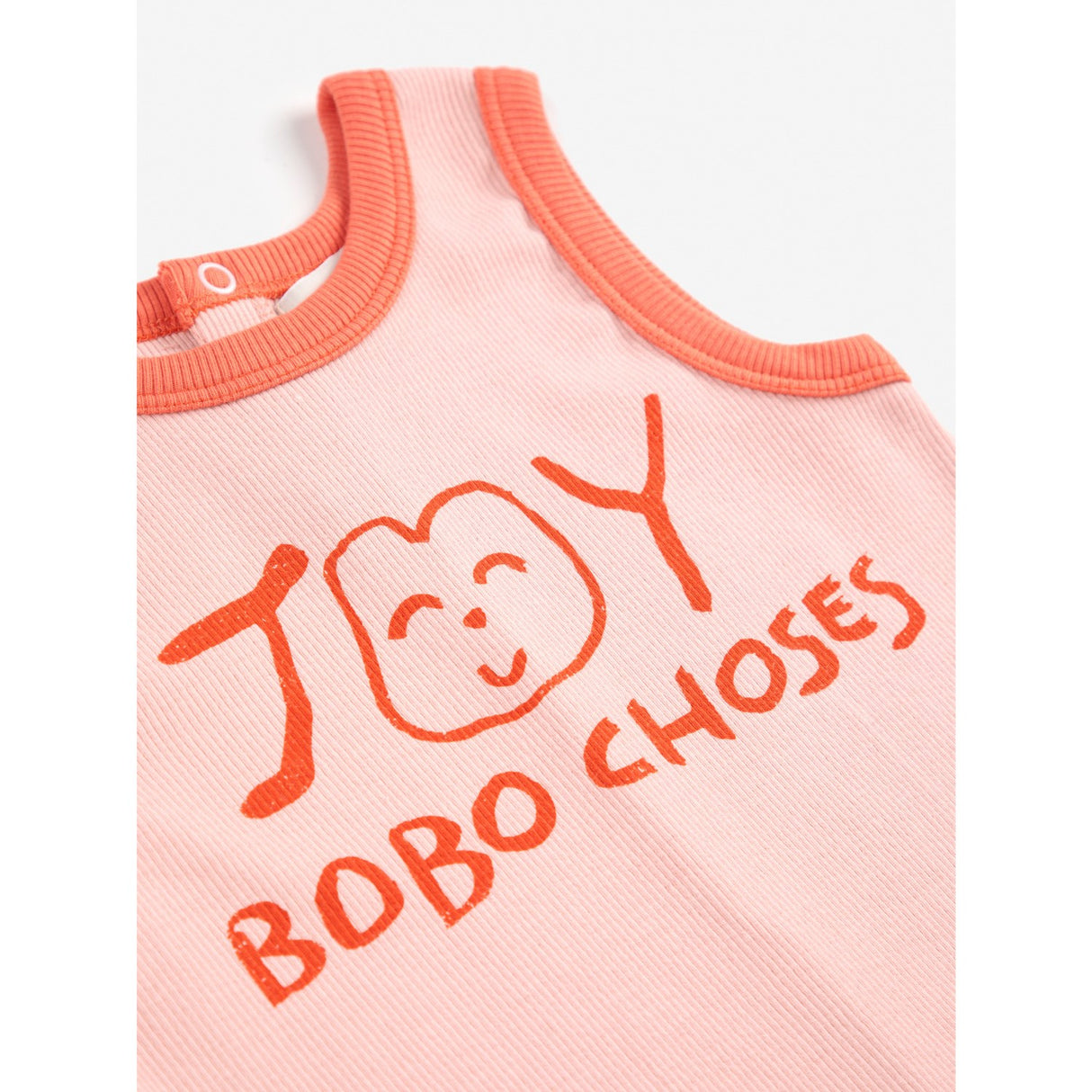 Bobo Choses Lys Pink Smiling Pink Playsuit