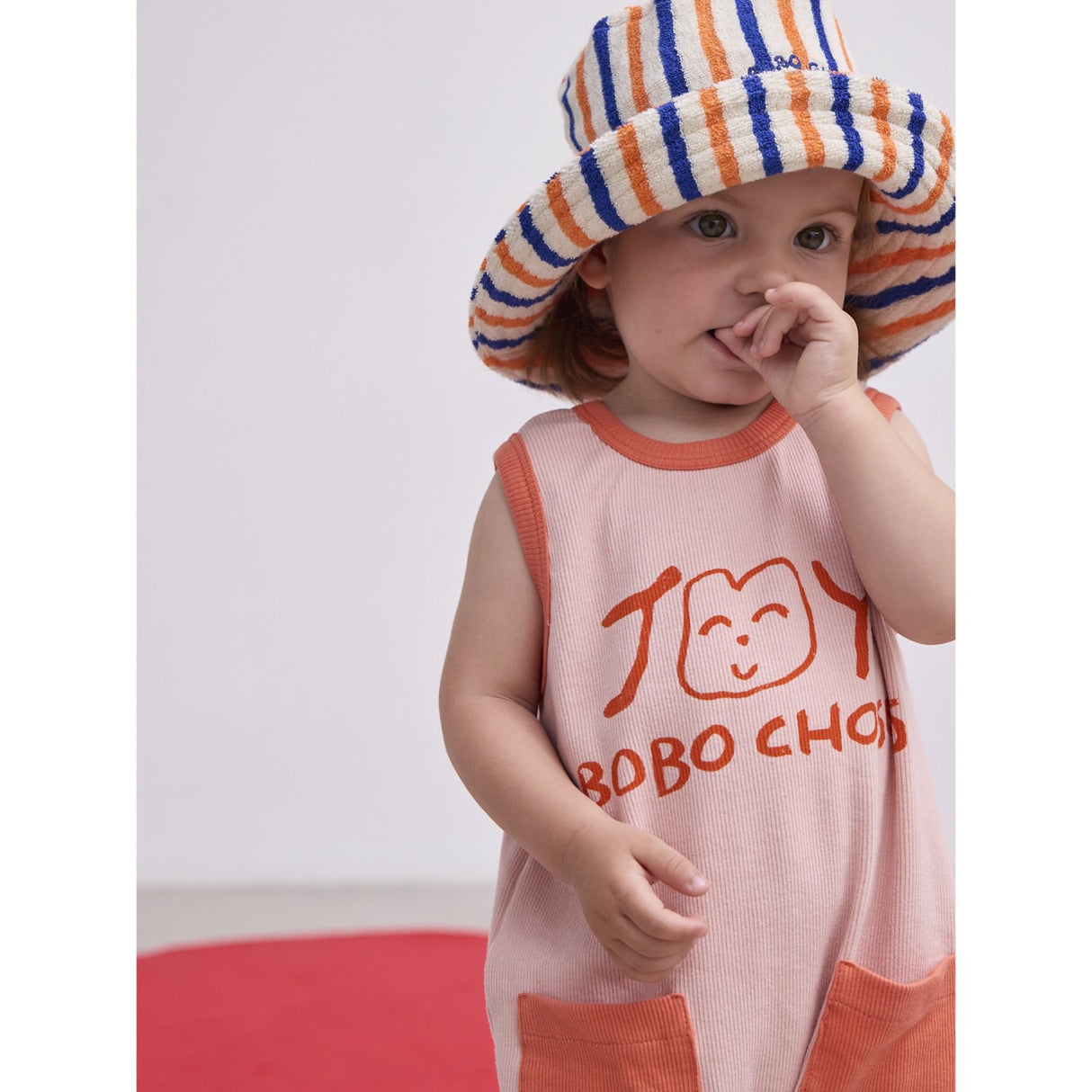 Bobo Choses Lys Pink Smiling Pink Playsuit