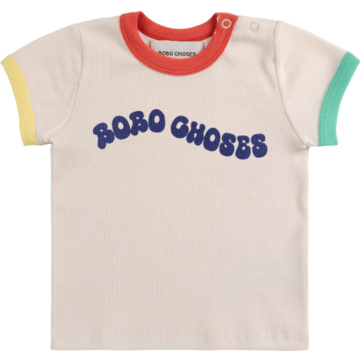 Bobo Choses Offwhite Wavy Bobo Choses T-Skjorte