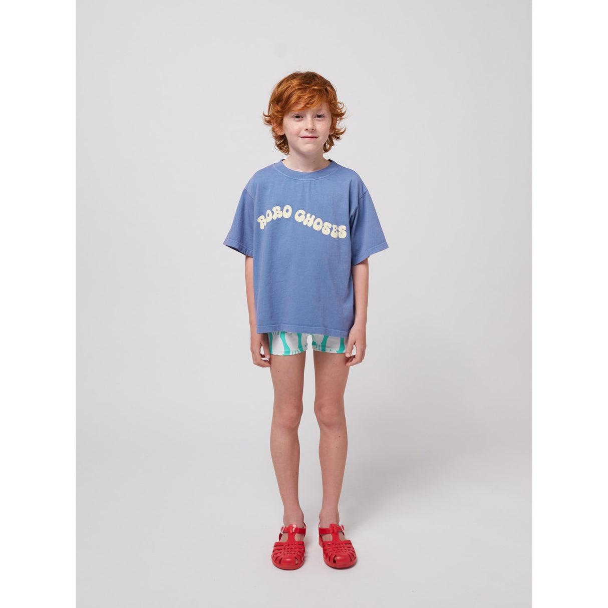 Bobo Choses Blue Wavy Bobo Choses T-Skjorte