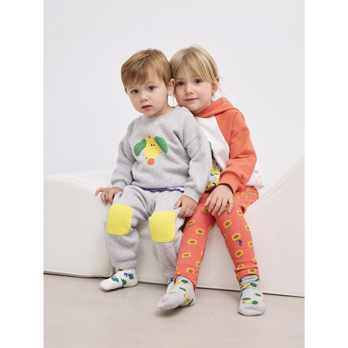 Bobo Choses Offwhite Funny Snail All Over Kort Strømper