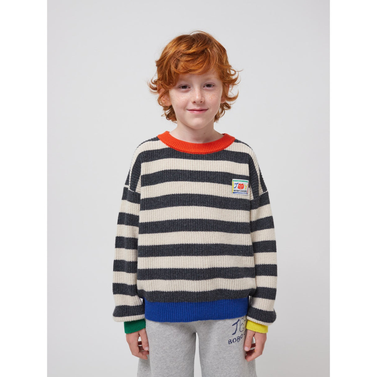 Bobo Choses Multicolor Smiling Stripes Jumper