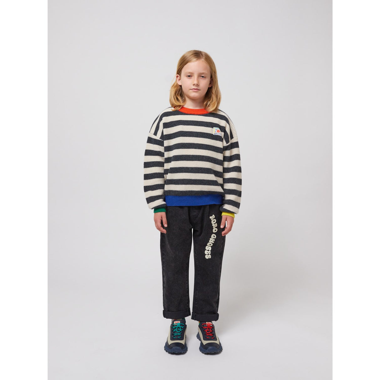 Bobo Choses Multicolor Smiling Stripes Jumper