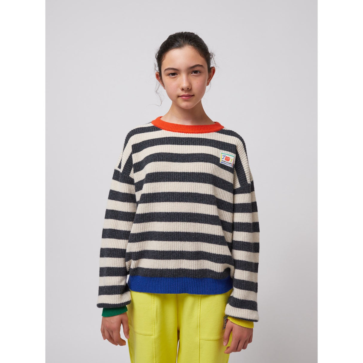 Bobo Choses Multicolor Smiling Stripes Jumper