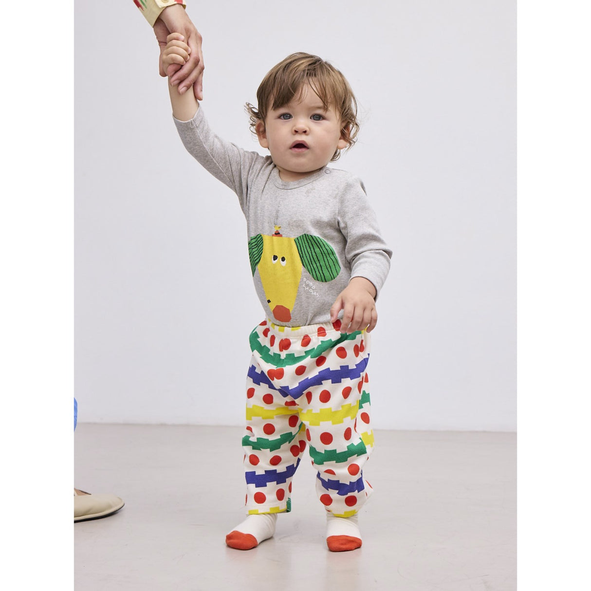 Bobo Choses Multicolor Geometrical All Over Waffle Bukser