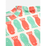 Bobo Choses Offwhite Lucky Fish All Over T-Shirt