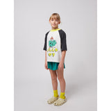 Bobo Choses Offwhite Hello Joy Ranglan Ermer T-Shirt