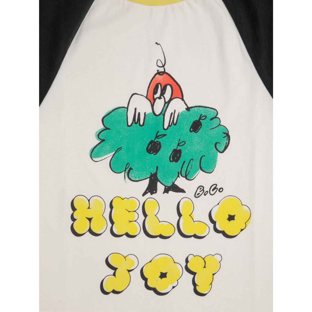 Bobo Choses Offwhite Hello Joy Ranglan Ermer T-Shirt