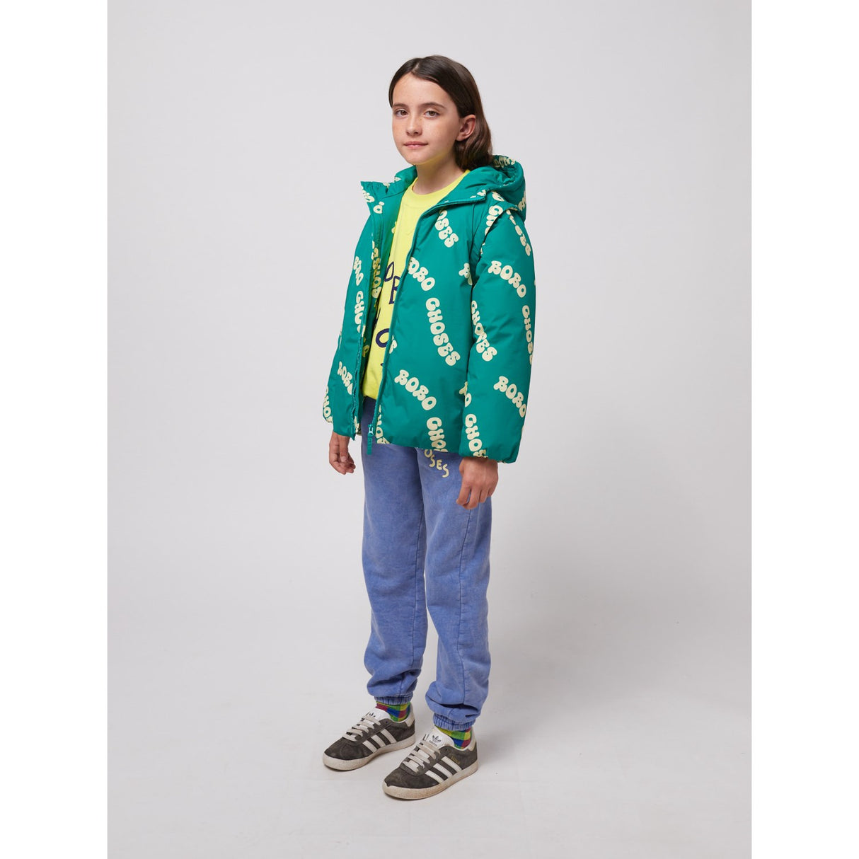 Bobo Choses Green Wavy Bobo Choses All Over Lys Vattert Anorak