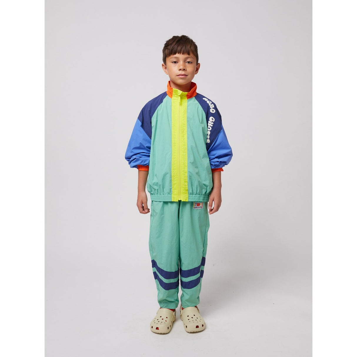 Bobo Choses Multicolor Smiling Farge Block Tracksuit Bukser