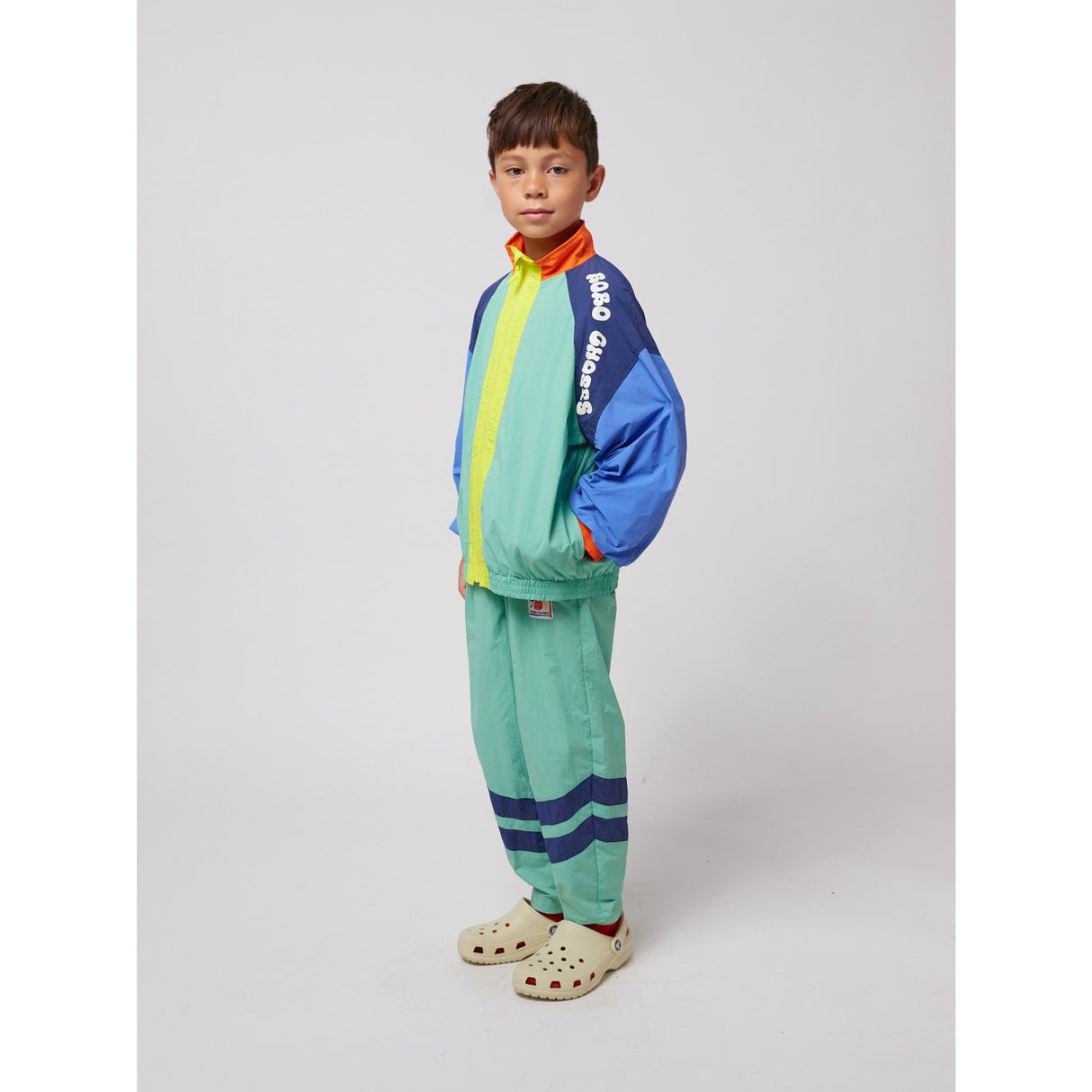 Bobo Choses Multicolor Smiling Farge Block Tracksuit Bukser