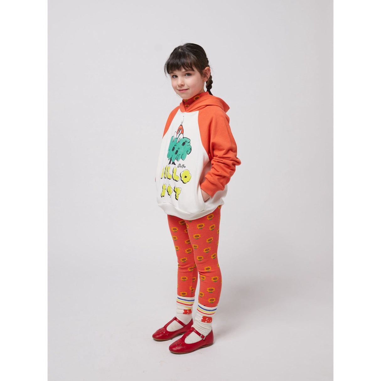 Bobo Choses Multicolor Hello Joy Ranglan Ermer Hettegenser