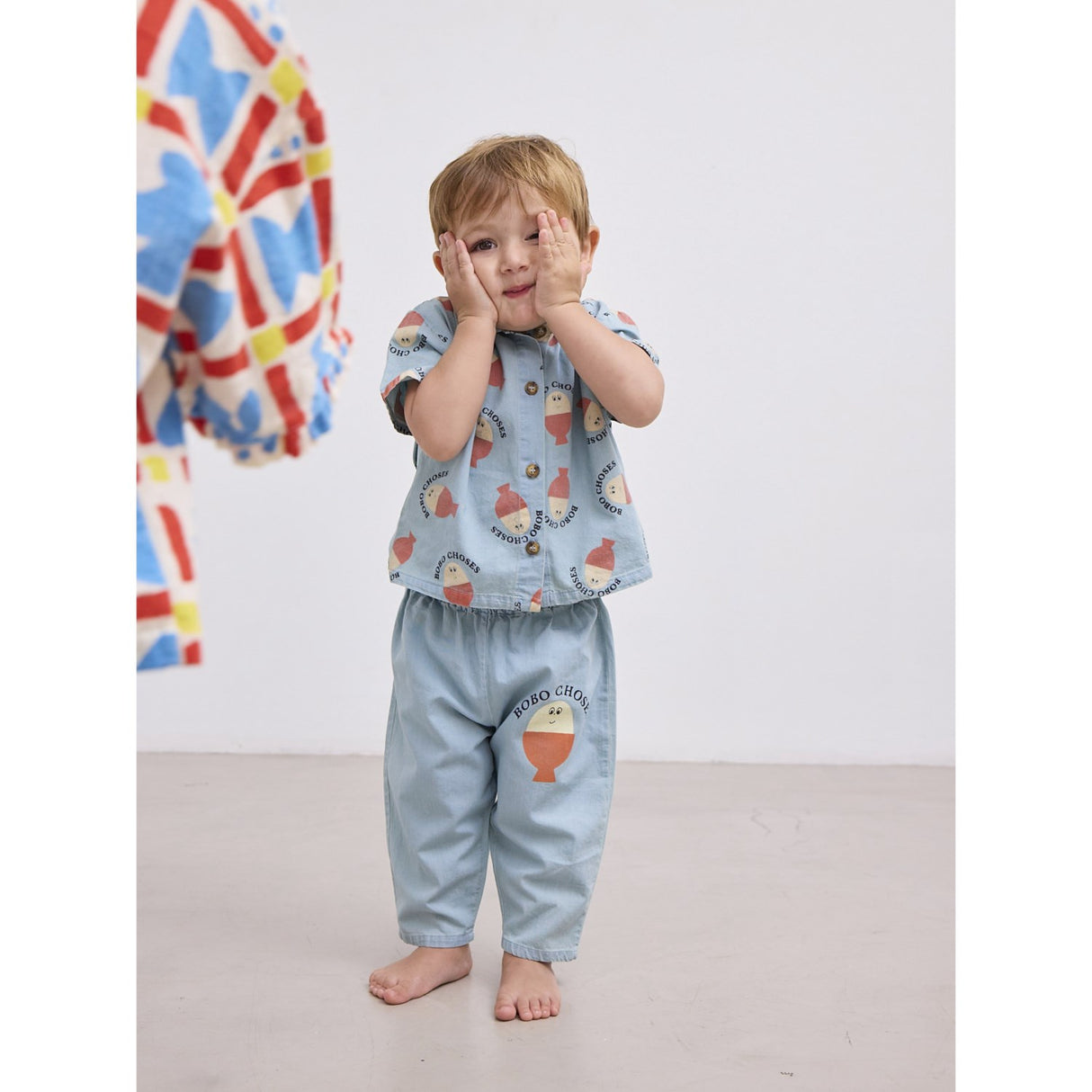 Bobo Choses Lys Blue Morning Egg Denim Bukser