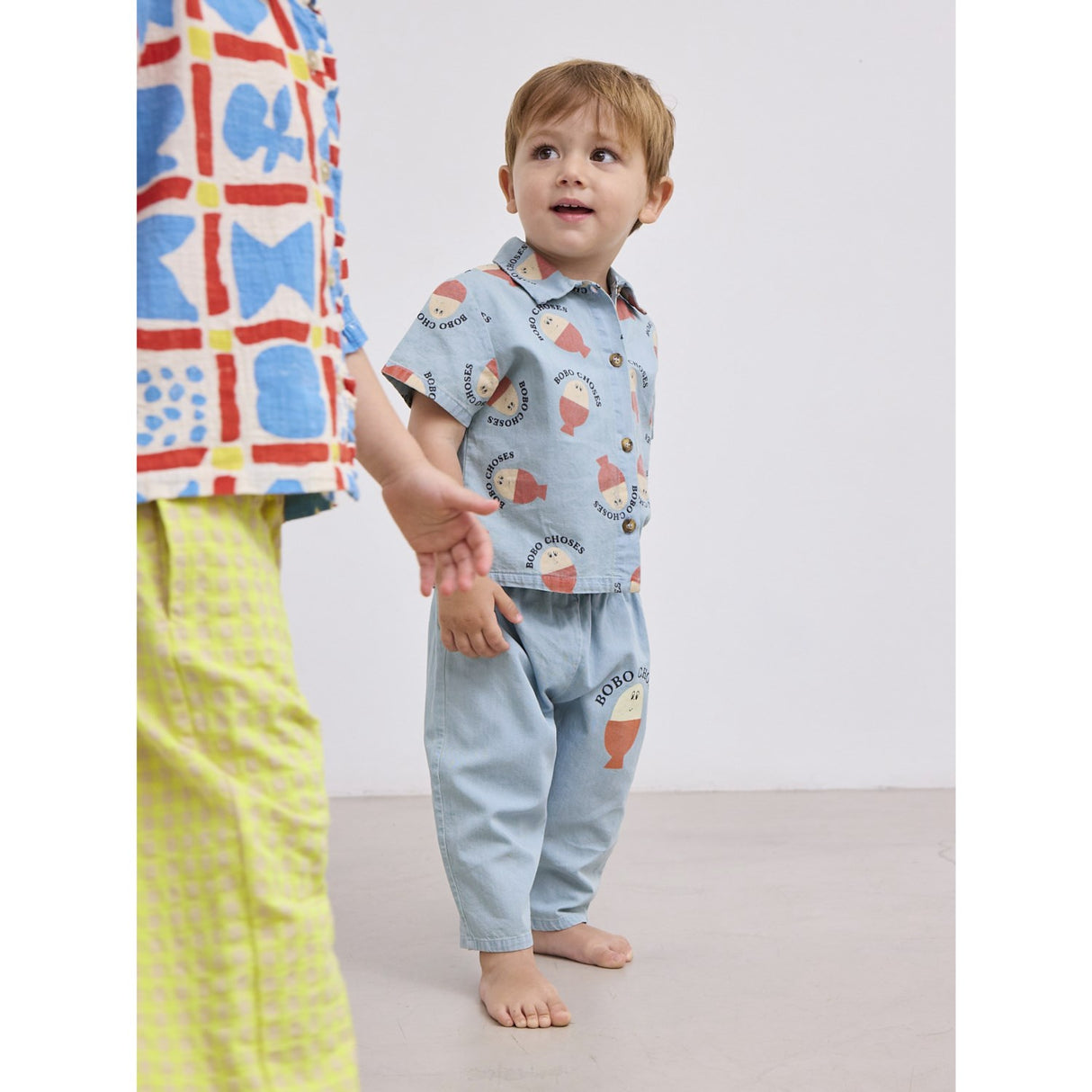 Bobo Choses Lys Blue Morning Egg Denim Bukser