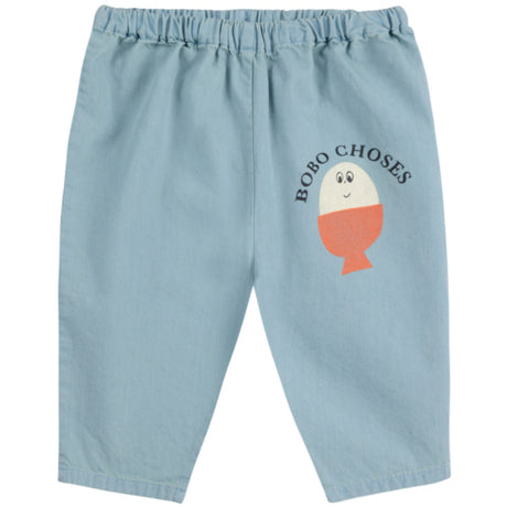 Bobo Choses Lys Blue Morning Egg Denim Bukser