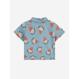 Bobo Choses Lys Blue Morning Egg All Over Denim Skjorte