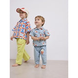 Bobo Choses Lys Blue Morning Egg All Over Denim Skjorte