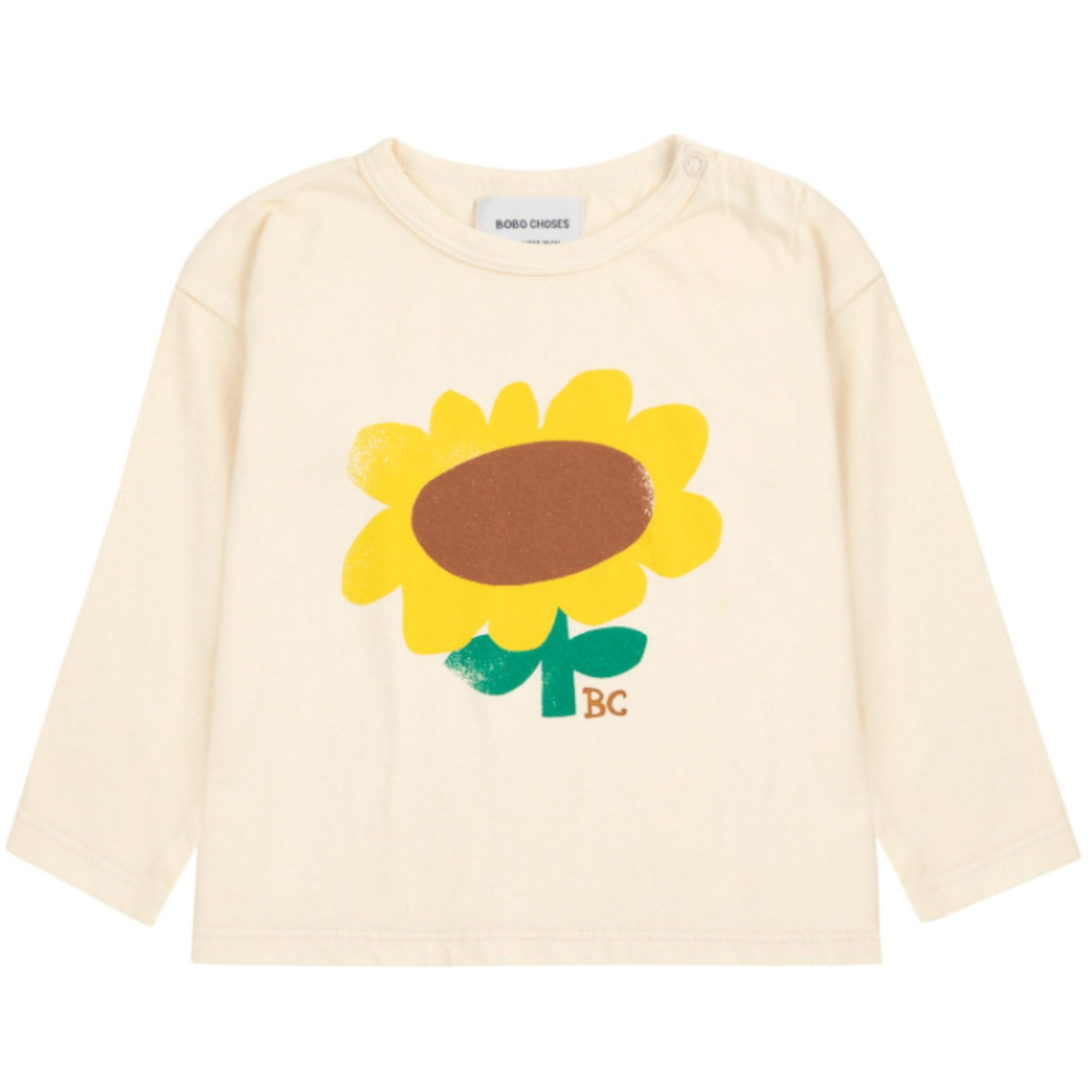 Bobo Choses Offwhite Sunflower T-Shirt