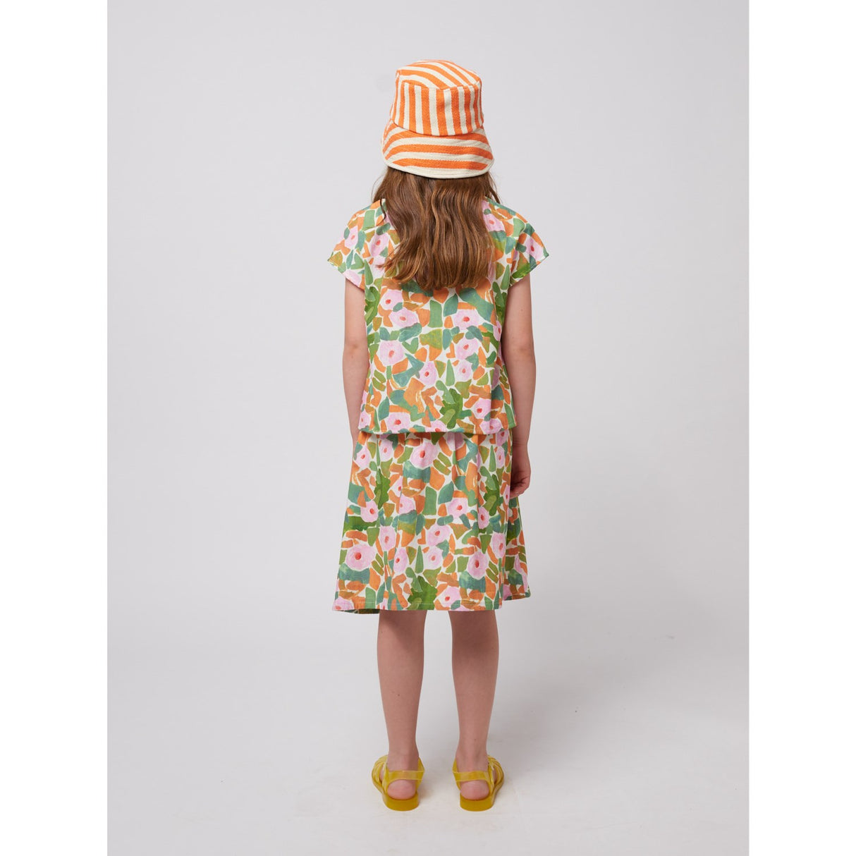 Bobo Choses Multicolor Floral All Over Woven Midi Skjørt