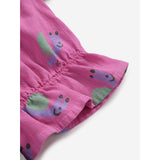 Bobo Choses Fuchsia Funny Snail All Over Woven Bluse