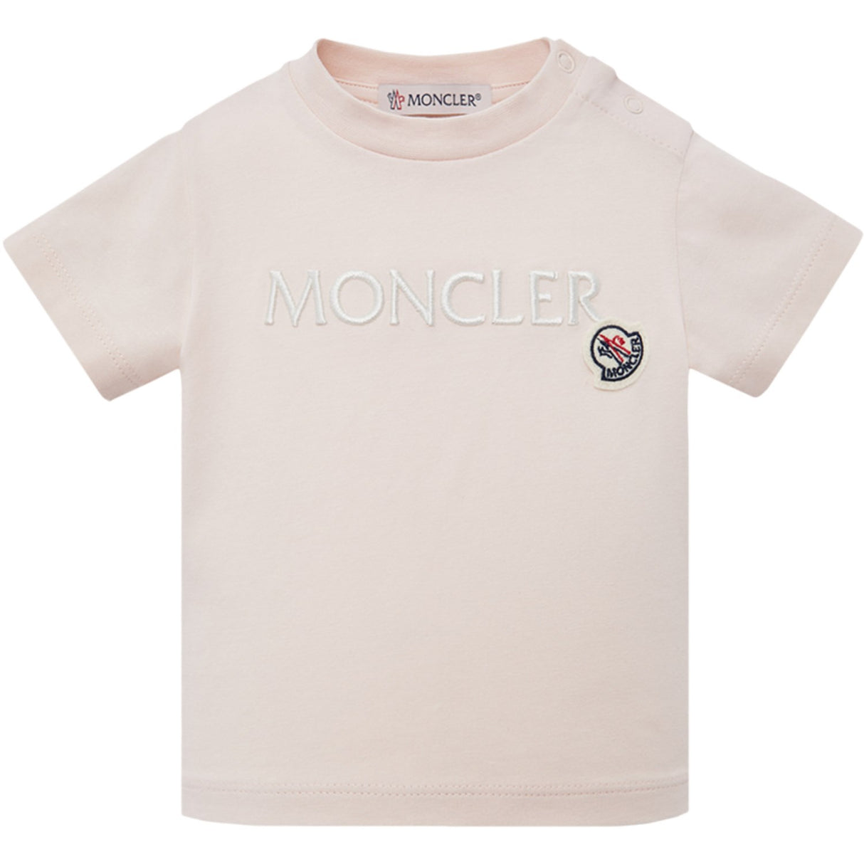 Moncler Lys Pink T-Skjorte