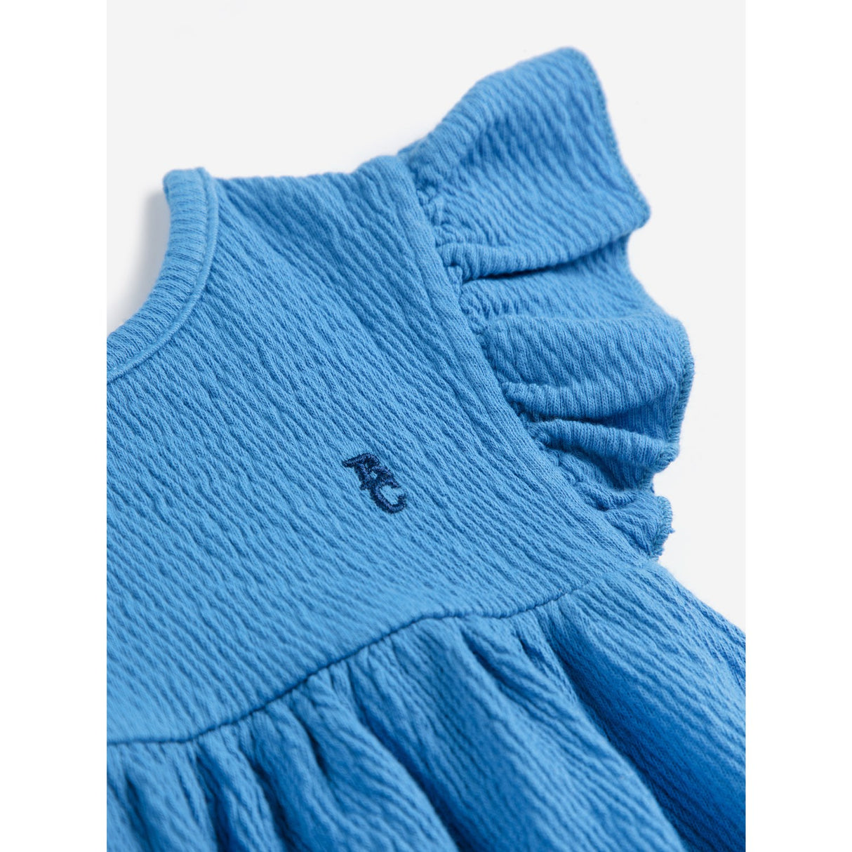 Bobo Choses Blue Morning Egg Ruffle Kjole