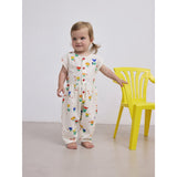 Bobo Choses Offwhite Garden Party All Over Woven Overall