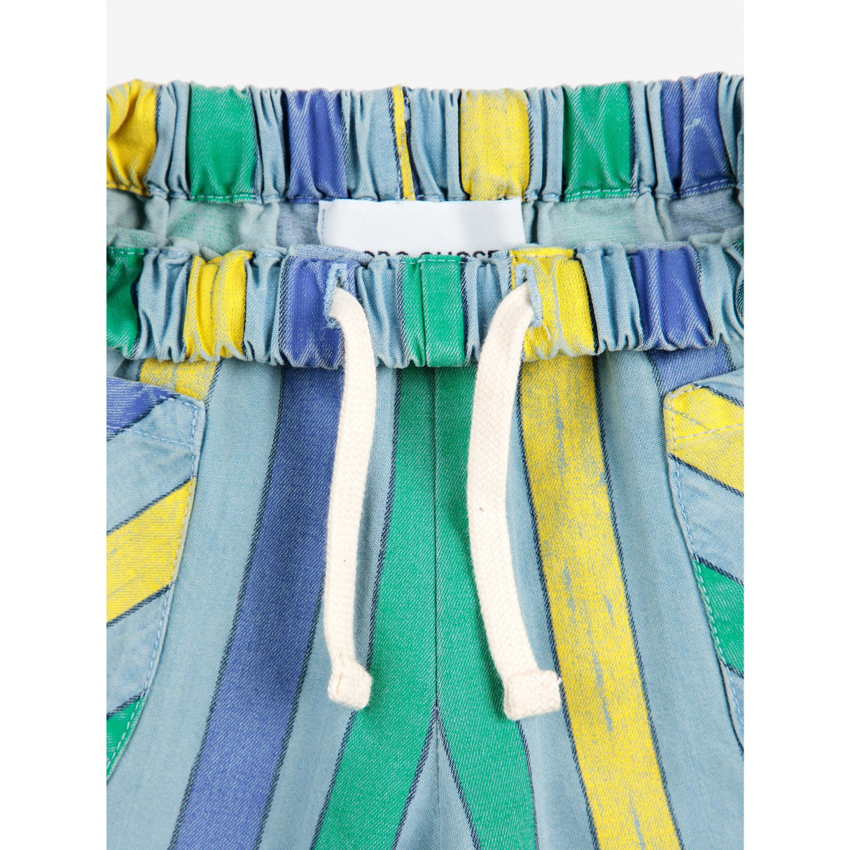 Bobo Choses Lys Blue Multicolor Stripes Denim Bukser