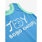 Bobo Choses Blue Smiling Blue Playsuit