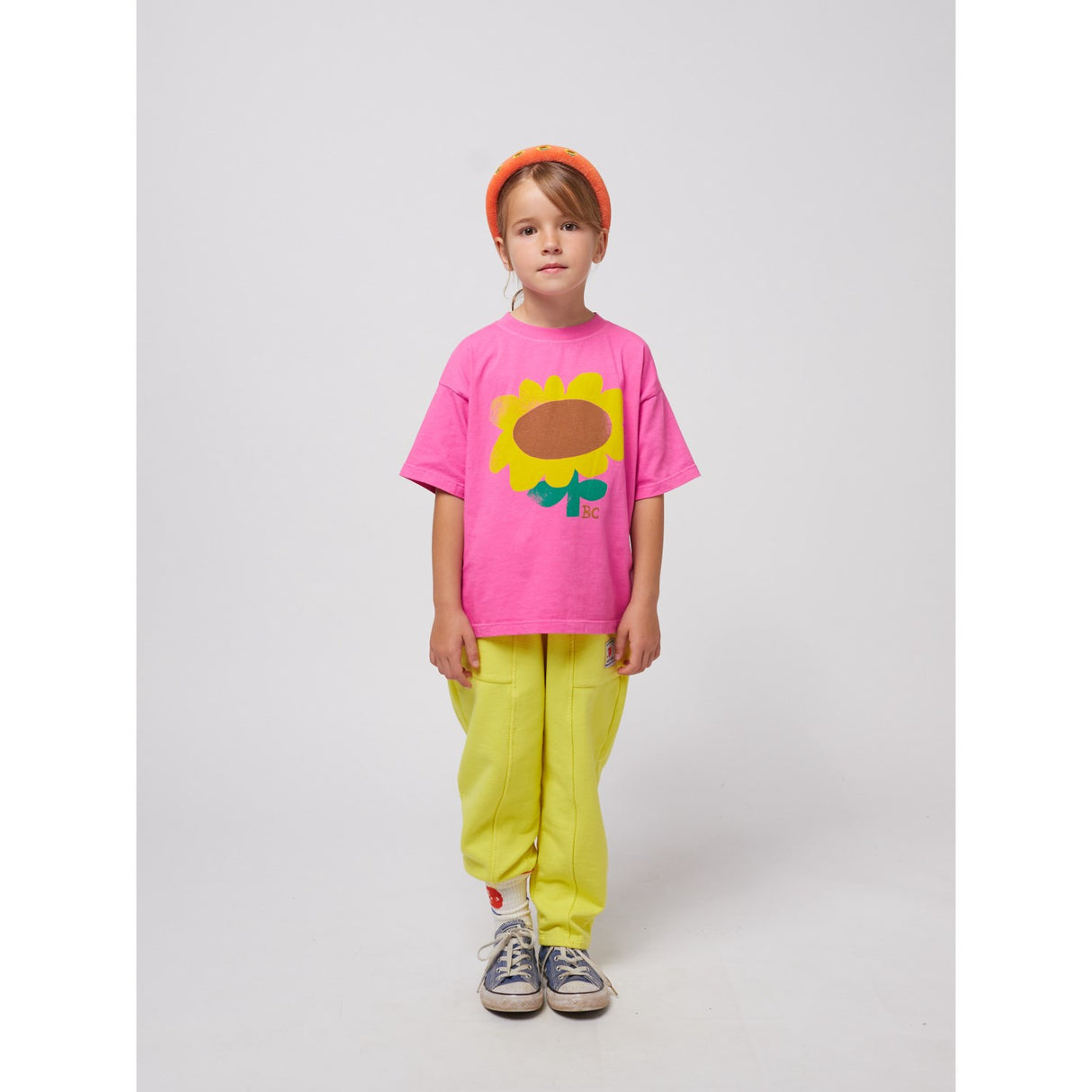 Bobo Choses Fuchsia Sunflower T-Shirt