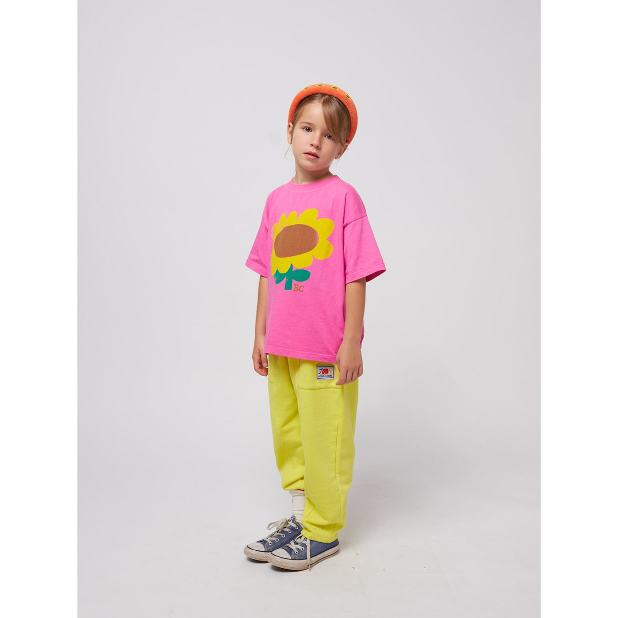 Bobo Choses Fuchsia Sunflower T-Shirt