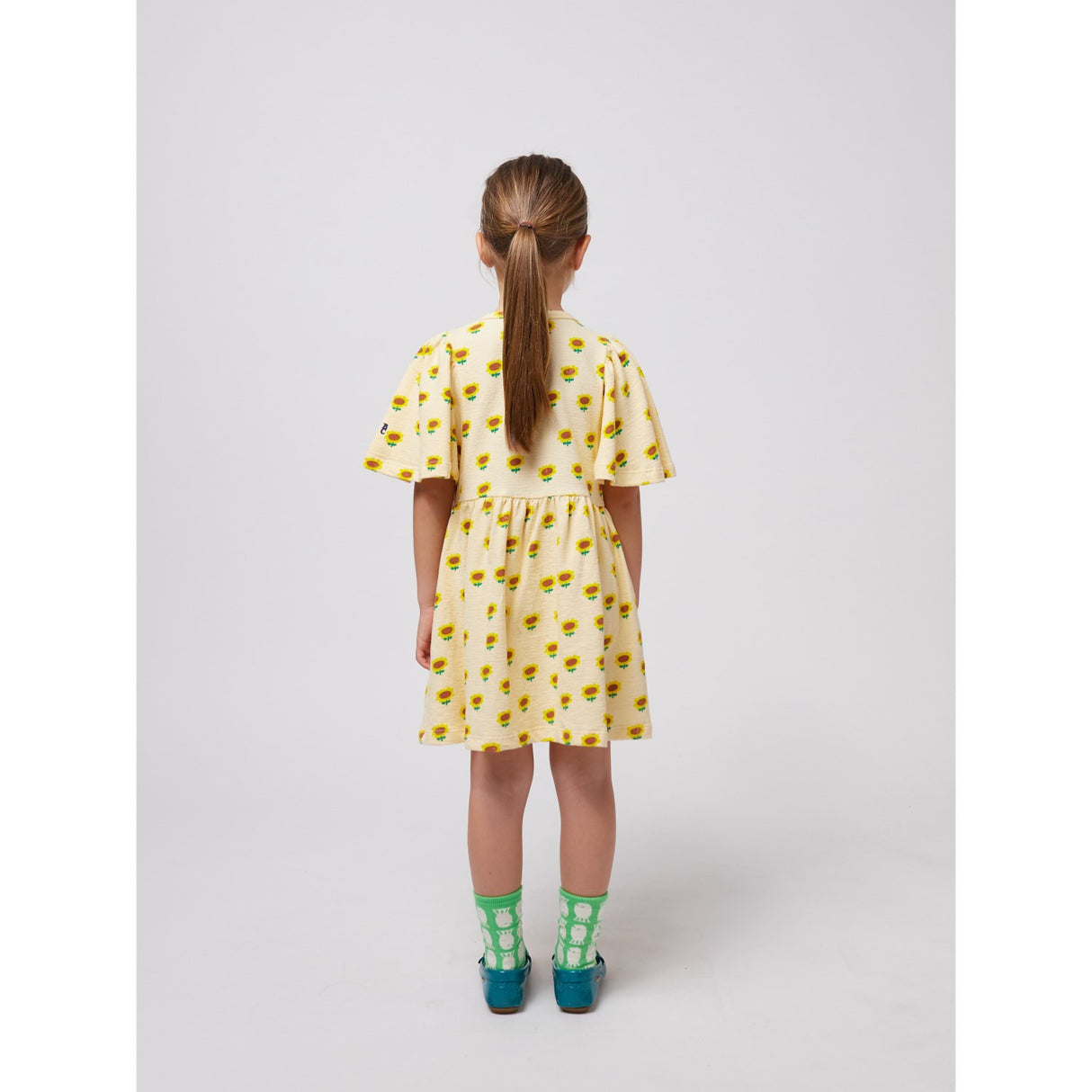 Bobo Choses Offwhite Sunflower All Over Kjole