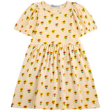 Bobo Choses Offwhite Sunflower All Over Kjole