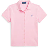 Polo Ralph Lauren Carmel Pink/Harbor Island Blue Girl Polo Skjorte