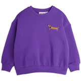 Mini Rodini Purple Dog Embroidery Collegegenser