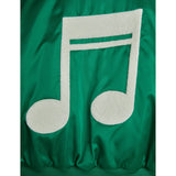 Mini Rodini Green Note Chenille Satin Baseball Jakke