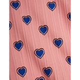 Mini Rodini Pink Outlined Hearts AOP T-Shirt