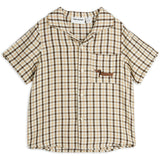 Mini Rodini Beige Gingham Woven Skjorte