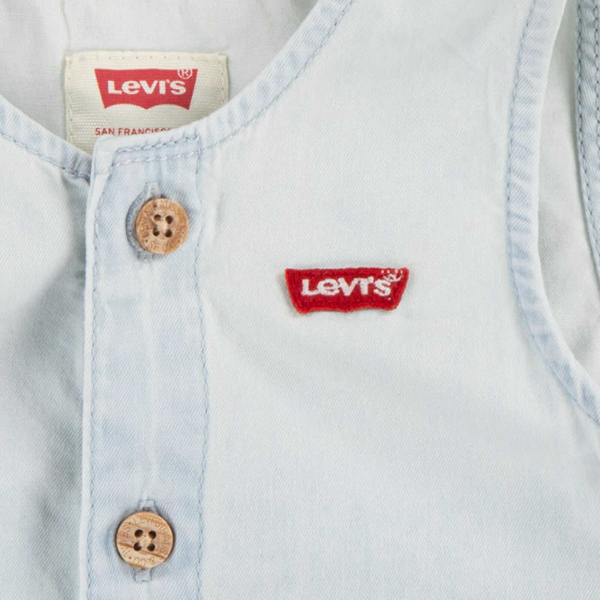 Levi's Blankcanvas Lvb Denim Romper & Bøtte Lue