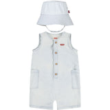 Levi's Blankcanvas Lvb Denim Romper & Bøtte Lue