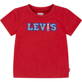 Levi's Pompeian Red Lvb Logo Chambray Applique Tee