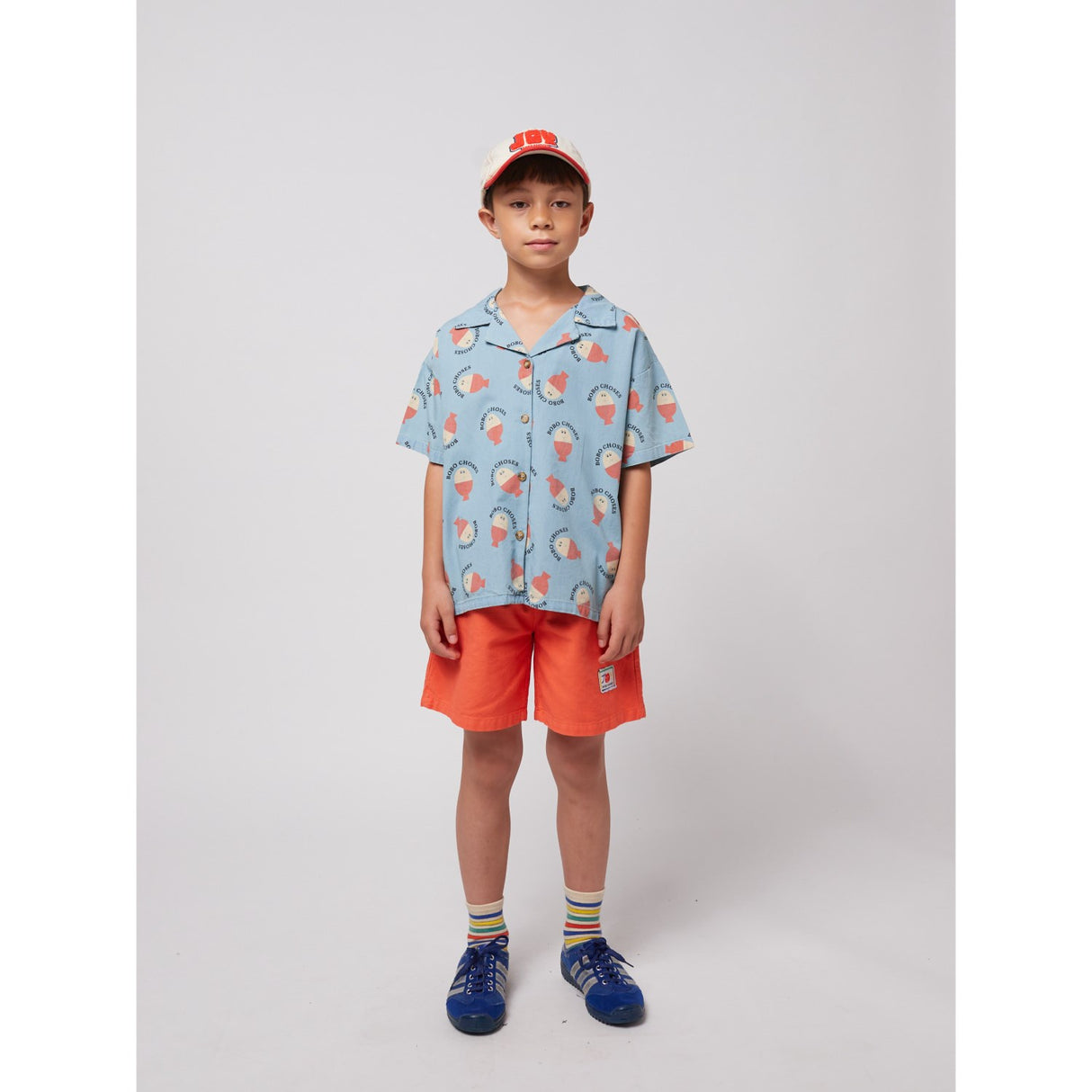 Bobo Choses Lys Blue Morning Egg All Over Lys Denim Skjorte