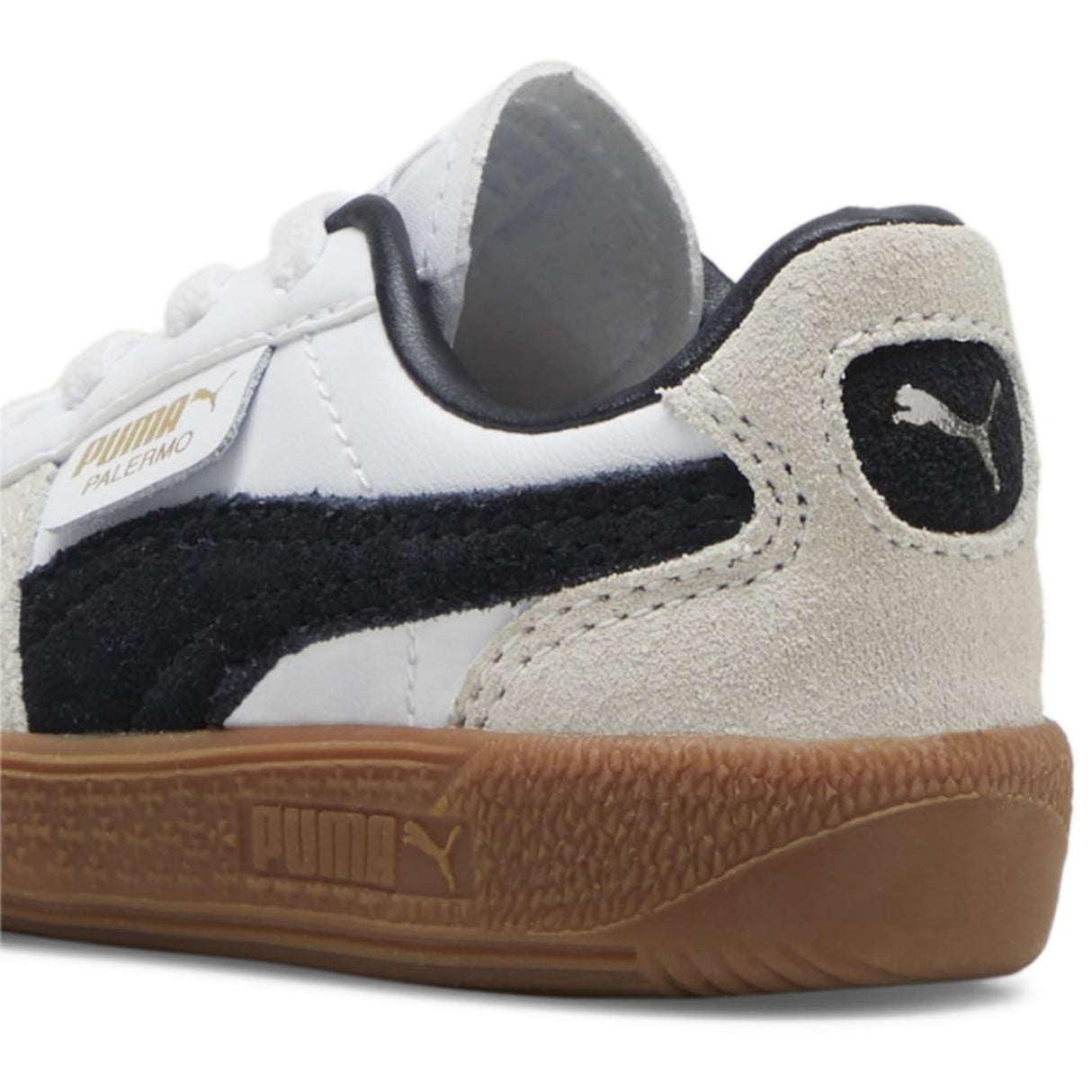 Puma White Palermo Lth AC Inf Sneakers