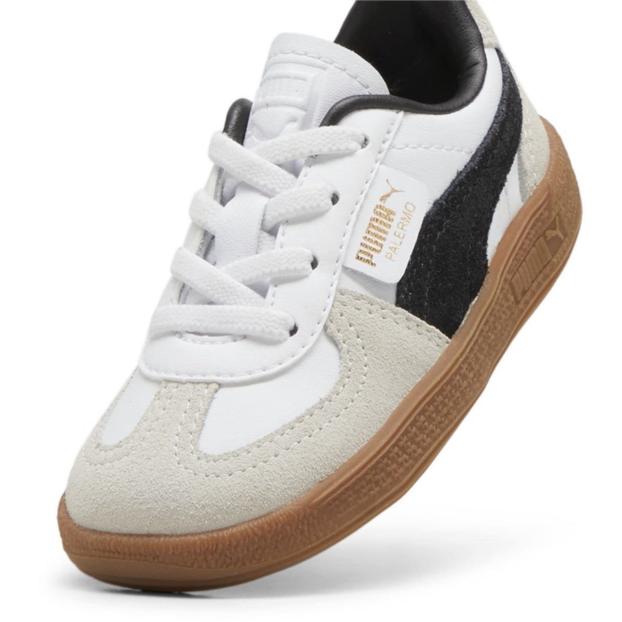 Puma White Palermo Lth AC Inf Sneakers