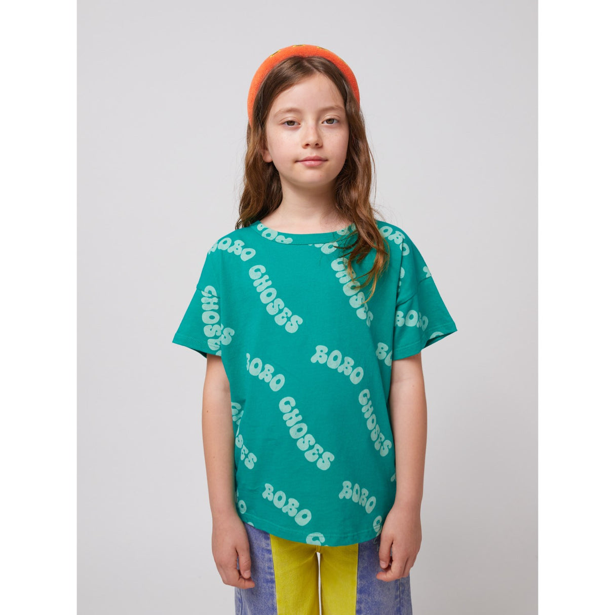 Bobo Choses Green Wavy Bobo Choses All Over T-Skjorte