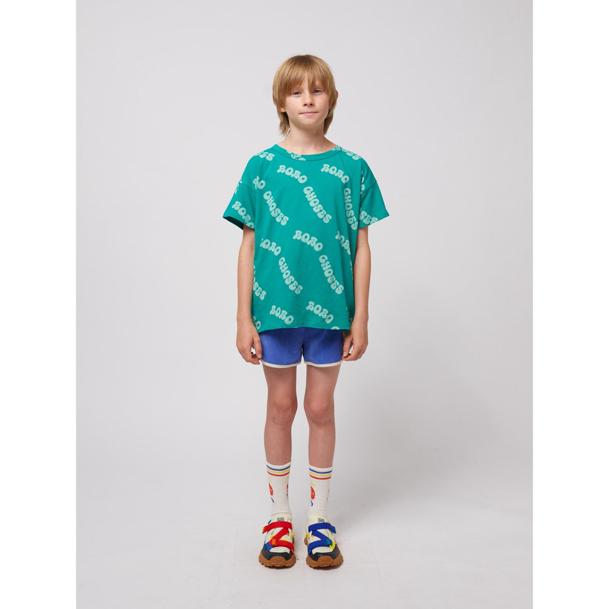 Bobo Choses Green Wavy Bobo Choses All Over T-Skjorte