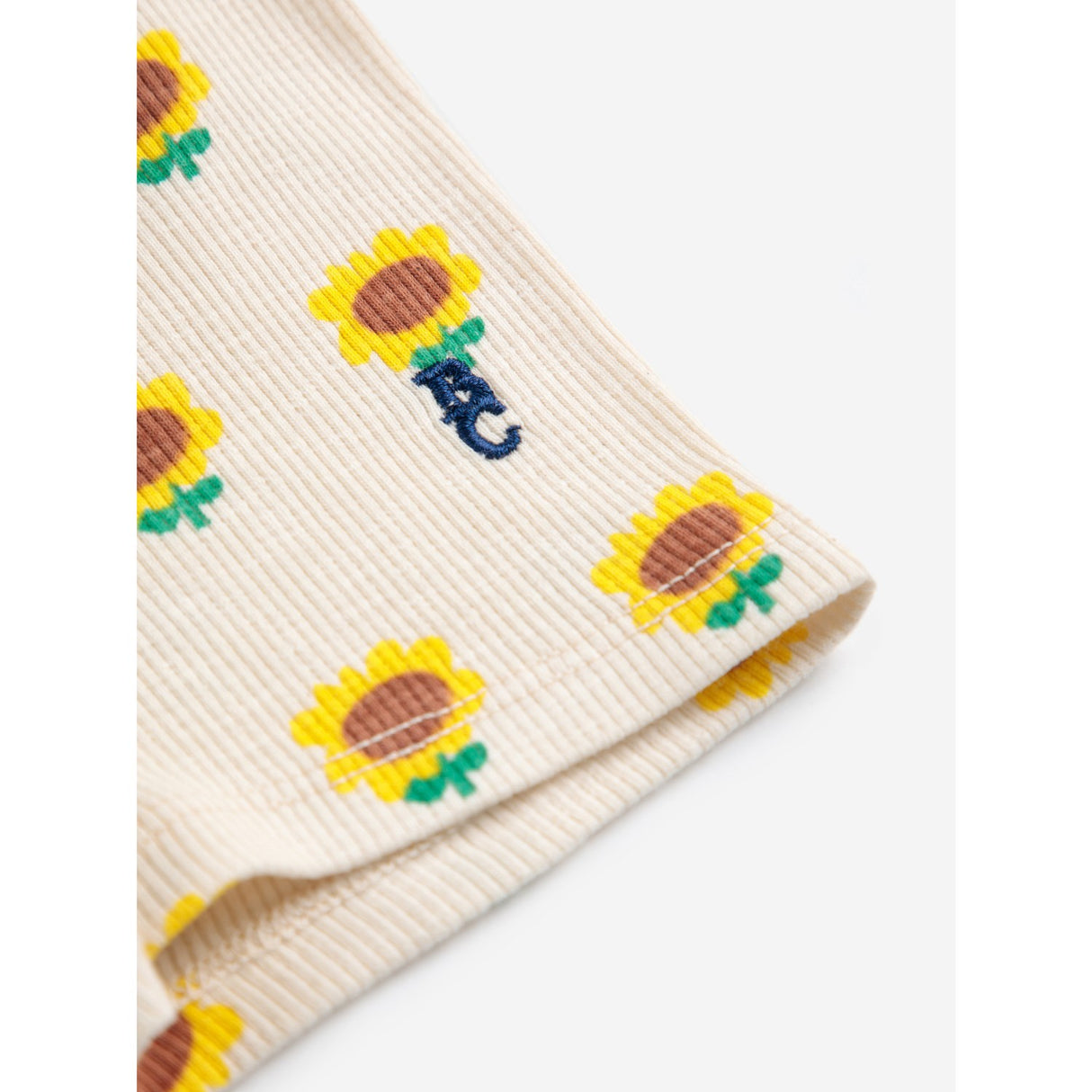 Bobo Choses Beige Sunflower All Over Kort Leggings