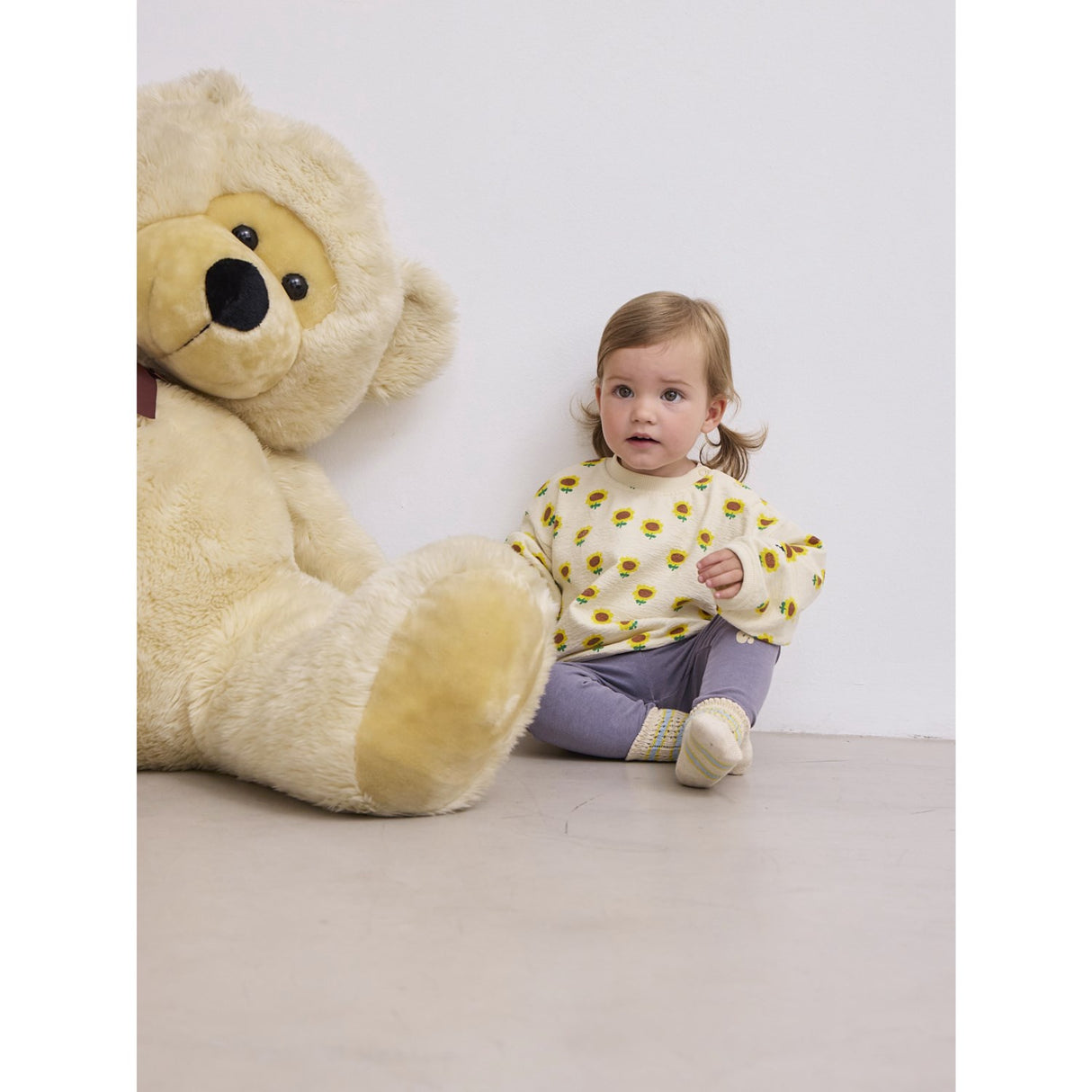 Bobo Choses Beige Sunflower All Over Collegegenser